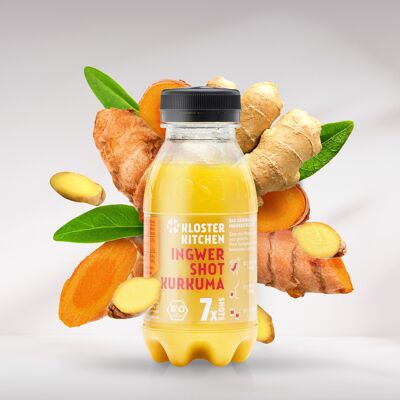 ORGANIC Ginger Shot Turmeric 7SHOTS 250 ml (incl. 0.25€ DISPOSABLE deposit)