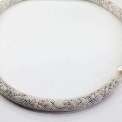 Lanzarote necklace with white pearl