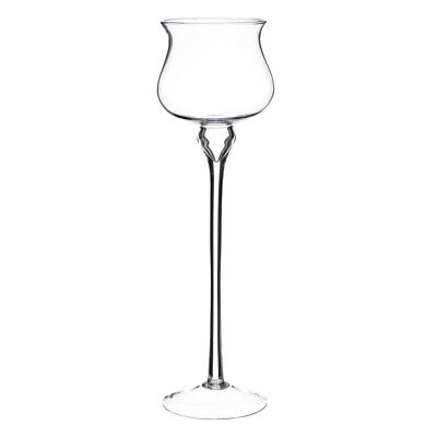 CRYSTAL TRANSPARENT CANDLE HOLDER CUP
