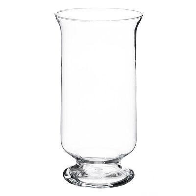 TRANSPARENT GLASS CANDLE HOLDER