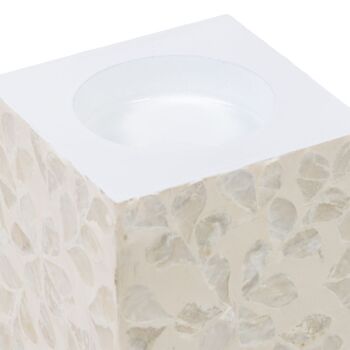 BOUGEOIR NACRE BEIGE-DÉCORATION MDF 3