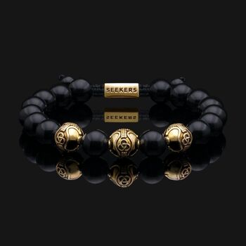 Bracelet Premium Or Vermeil & Onyx 1