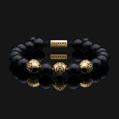 Premium Gold Vermeil & Onyx Bracelet