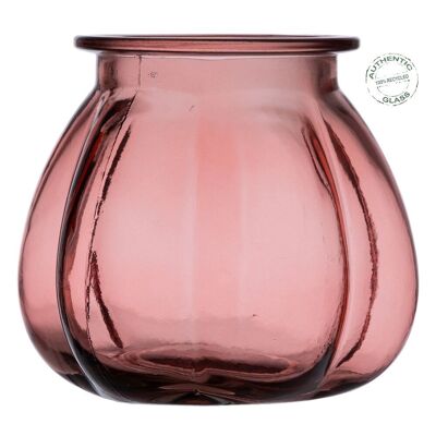 PINK VASE RECYCLED GLASS DECORATION