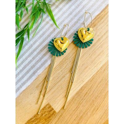 Boucles d'oreilles LÖVELY vert