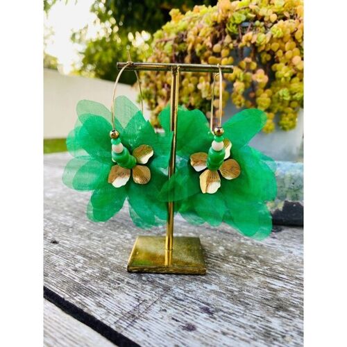 Boucles d'oreilles CLAÜDIE vert