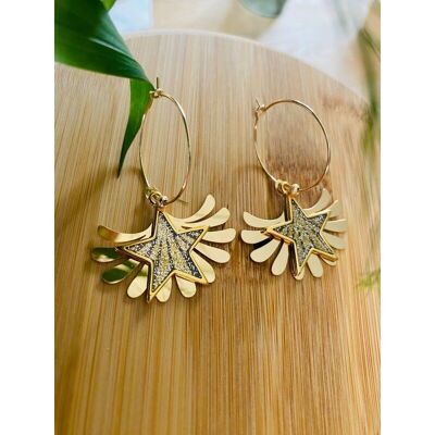 Pendientes BOOM nude