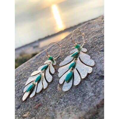 ALGÜE green earrings
