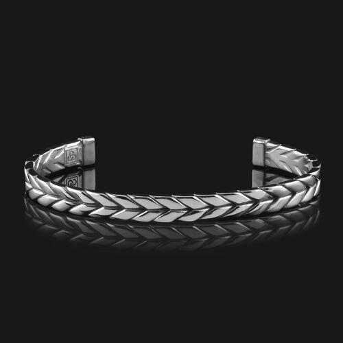 Woven 925 Sterling Silver Cuff