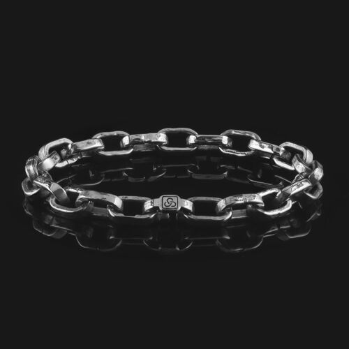 Raw Chain 925 Sterling Silver Bracelet