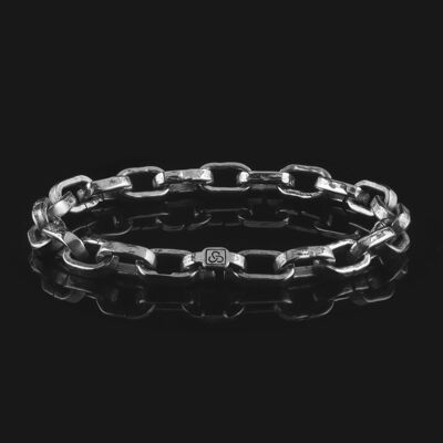 Raw Kette 925 Sterling Silber Armband