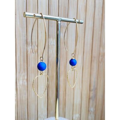 Majorelle blue LÜNA earrings