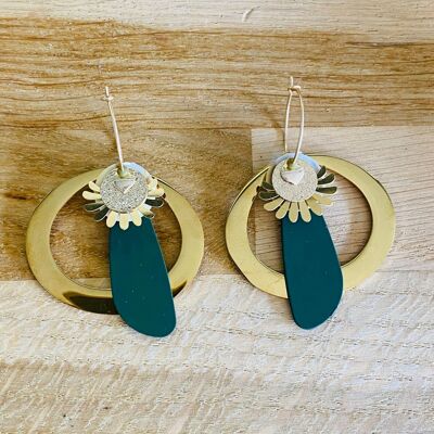 AMÄLIA khaki earrings