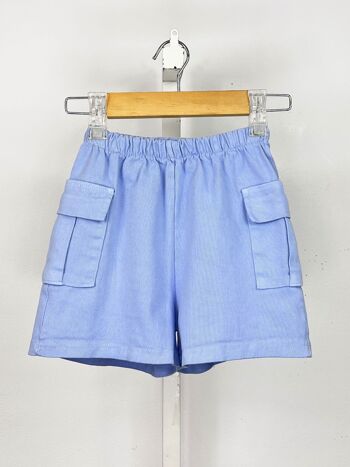 Short cargo en coton pour fille 2