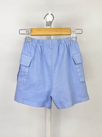 Short cargo en coton pour fille 3