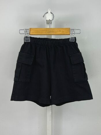 Short cargo en coton pour fille 5