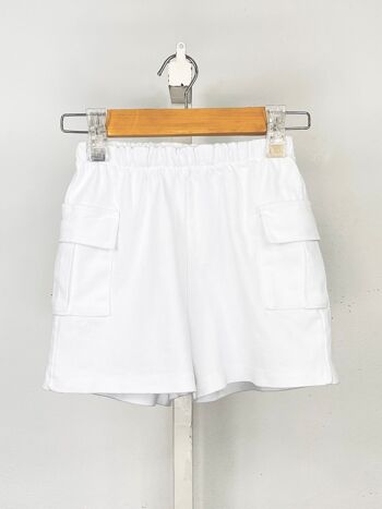 Short cargo en coton pour fille 6