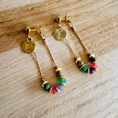 Gold multicolor TRÄLALA earrings