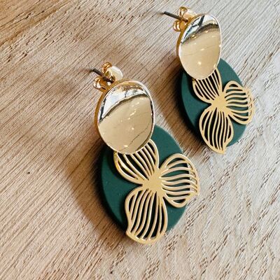 Boucles d'Oreilles MINETTE kaki