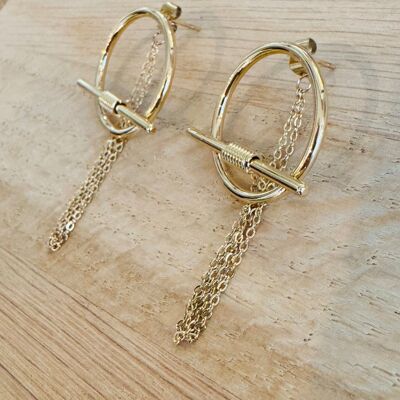 HÄNNAH gold earrings