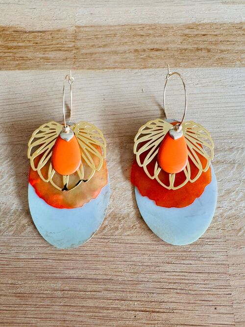 Boucles d'Oreilles ALÏSON orange