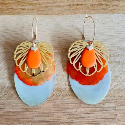 Boucles d'Oreilles ALÏSON orange