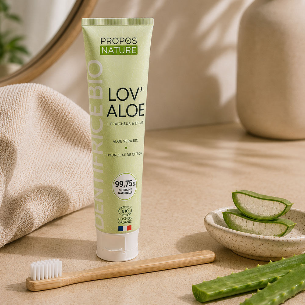 LOV'ALOE BIO-ZAHNPASTA – ALOE VERA & ZITRONE – FLUORFREI – 75 ml