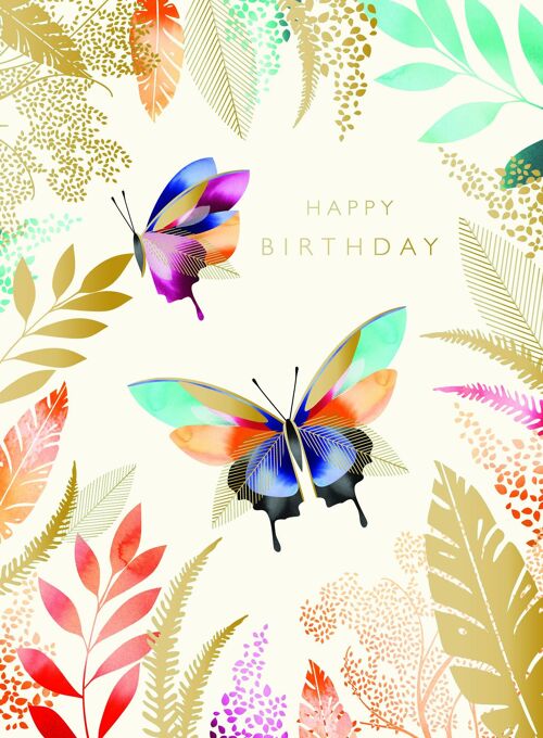 Aloha Butterfly - Happy Birthday