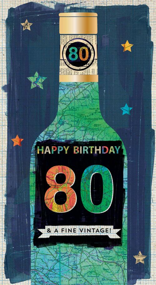 Top Notch -80 Birthday Card