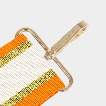 Bandoulière Luxe Orange Georgie Stripe 3