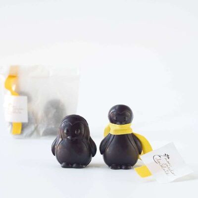 Pinguine aus dunkler Schokolade
