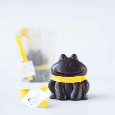 Dark chocolate frog