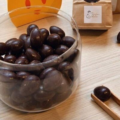 LOTE A GRANEL - Huevos de avellana orgánicos en chocolate negro 70% - lote de 60