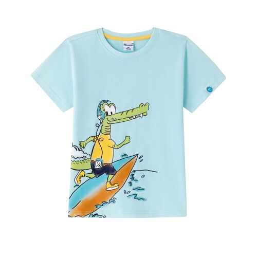 Camiseta de cocodrilo surfero para junior