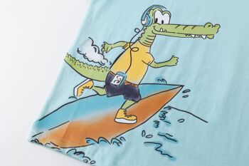 T-Shirt Crocodile Surfeur Junior 4