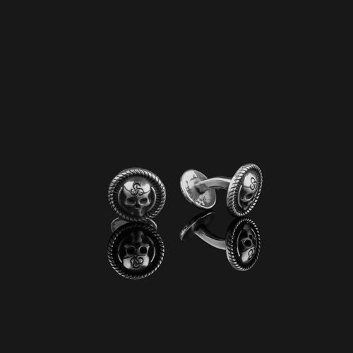 Skull 925 Sterling Silver Cufflink