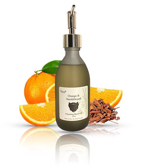 Orange and Sandalwood Beard Oil - 300ml Bottle
