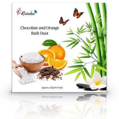 Schokoladen- und Orangenbadestaub – 125-g-Beutel
