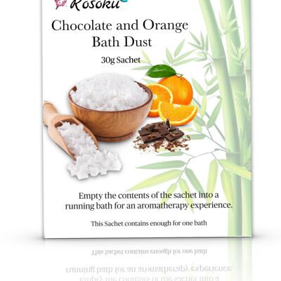 Schokoladen- und Orangenbadestaub – 30-g-Beutel