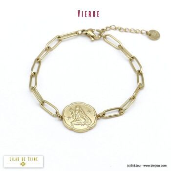 bracelet VIERGE signe astro zodiaque acier 0220026 1