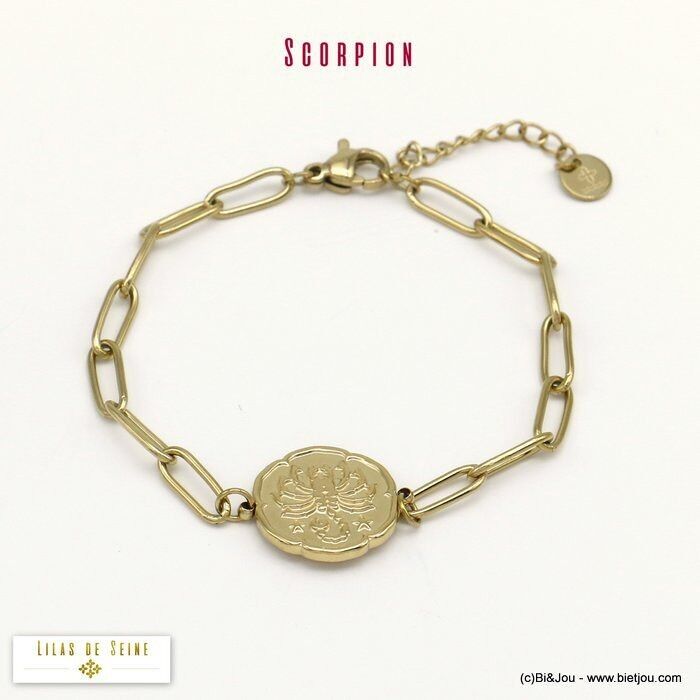 bracciale segno zodiacale SCORPIONE zodiacale acciaio 0220028
