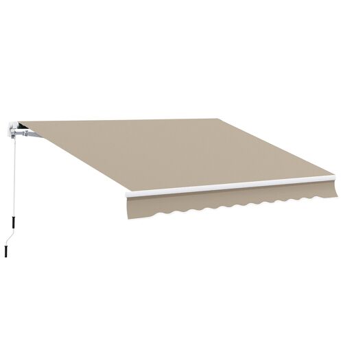 Wikinger awning aluminum awning articulated arm awning awning 3.95 m sun protection balcony beige
