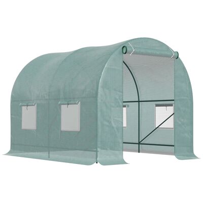 Wikinger foil greenhouse tomato greenhouse greenhouse foil tunnel cold frame with window green 245 x 200 x 198 cm