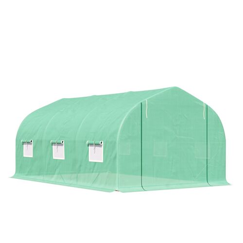 Wikinger foil greenhouse foil greenhouse greenhouse cold frame plant house tomato house gable roof 450 × 300W × 205H cm