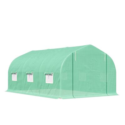 Wikinger foil greenhouse foil greenhouse greenhouse cold frame plant house tomato house gable roof 450 × 300W × 205H cm