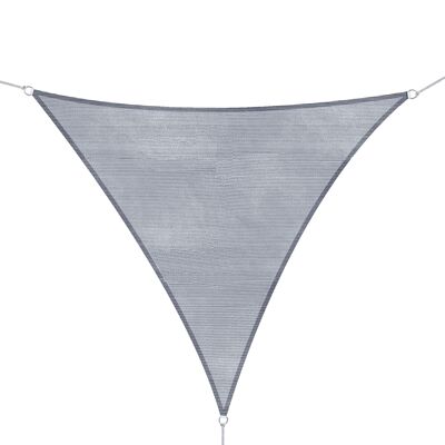 Tendalino Wikinger tendalino parasole triangoli protezione solare HDPE 4 colori nuovo (grigio, 4x4x4m)
