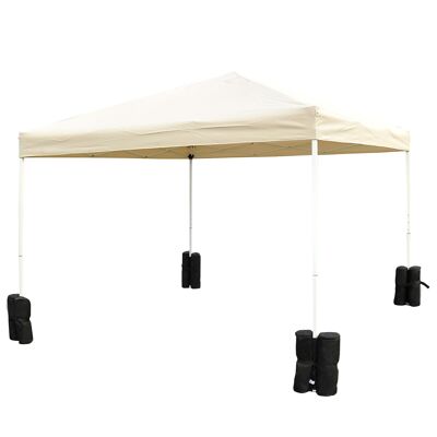 Wikinger gazebo base for folding pavilion party tent marquee 4 pieces set of 4 black NEW