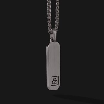 Pendentif signature en or noir