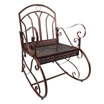 Wikinger rocking chair metal bronze