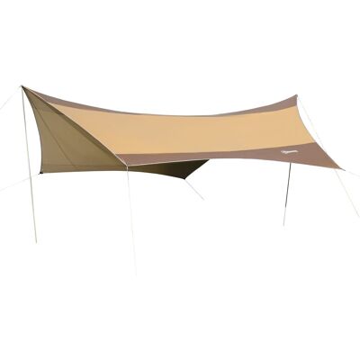 Tenda parasole Wikinger in poliestere dorato 550 x 560 cm